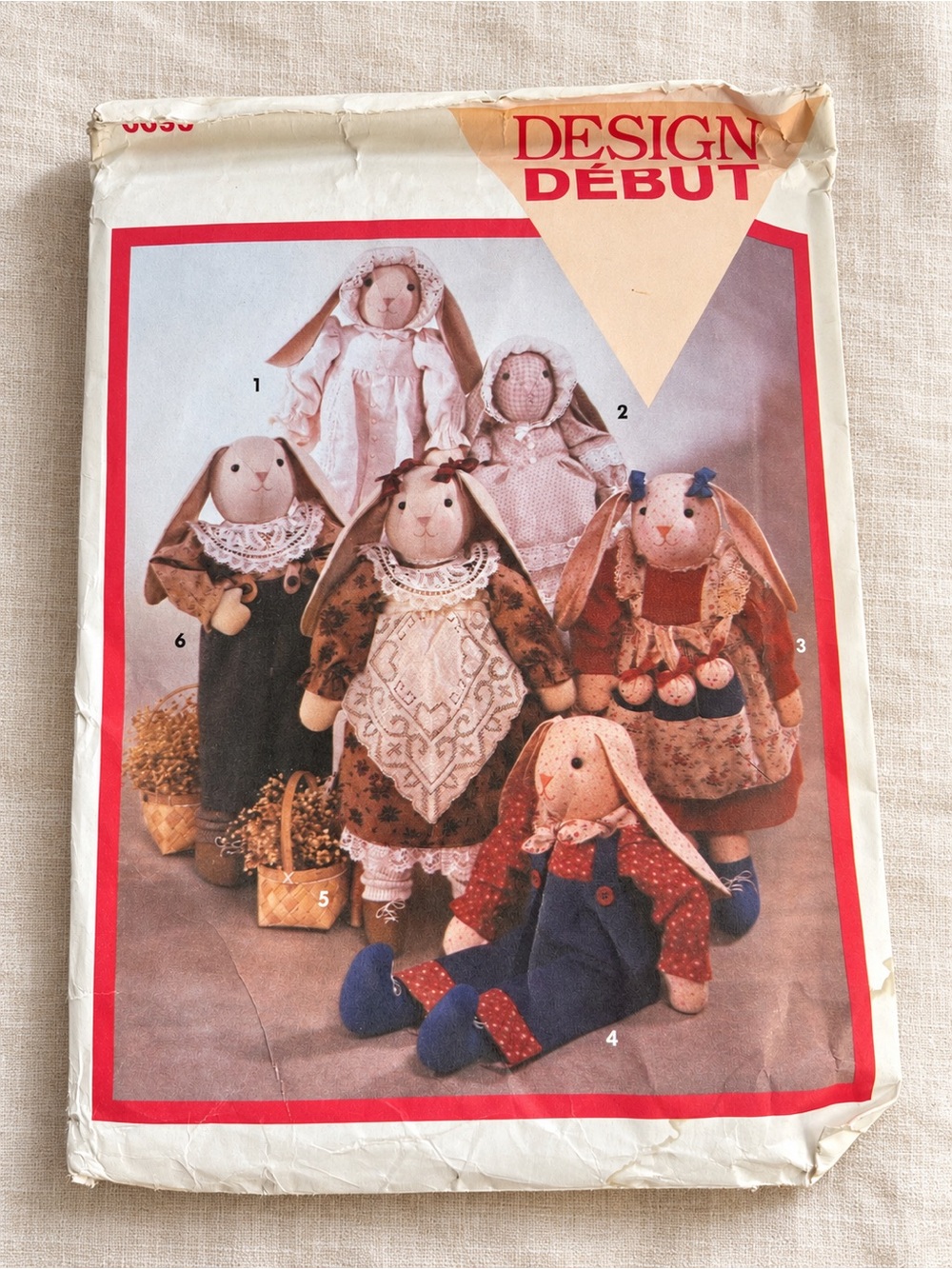 Design Debut Country Rabbits Sewing Pattern 0095 Dolls & Clothes New Uncut
